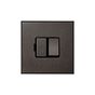 Soho Lighting Heritage Bronze 13A Double Pole Switched Fused Spur with Black Insert  - The Palaces Collection