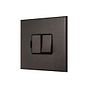 Soho Lighting Heritage Bronze 13A Double Pole Switched Fused Spur with Black Insert  - The Palaces Collection