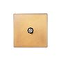 Soho Lighting Natural Brass 1 Gang Satellite Socket with Black Insert - The Palaces Collection