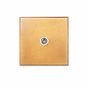 Soho Lighting Natural Brass 1 Gang Satellite Socket with White Insert  - The Palaces Collection