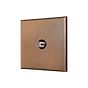 Soho Lighting Aged Brass 1 Gang Satellite Socket with Black Insert  - The Palaces Collection