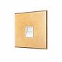 Soho Lighting Natural Brass 1 Gang BT Master Telephone Socket with White Insert  - The Palaces Collection
