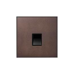 Soho Lighting Heritage Bronze 1 Gang BT Master Telephone Socket with Black Insert  - The Palaces Collection