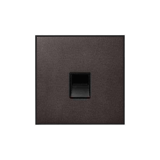 Soho Lighting Heritage Bronze 1 Gang BT Master Telephone Socket with Black Insert  - The Palaces Collection
