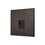 Soho Lighting Heritage Bronze 1 Gang BT Secondary Telephone Socket with Black Insert - The Palaces Collection