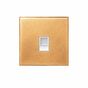 Soho Lighting Natural Brass 1 Gang CAT5/CAT6 RJ45 Ethernet Data Socket with White Insert - The Palaces Collection