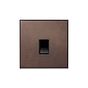 Soho Lighting Heritage Bronze 1 Gang CAT5/CAT6 RJ45 Ethernet Data Socket with Black Insert - The Palaces Collection