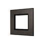 Soho Lighting Heritage Bronze 2 x25mm EM Euro Module Wall Plate with Black Insert  - The Palaces Collection