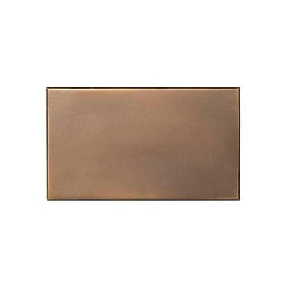 Soho Lighting Aged Brass Double Blank Plate  - The Palaces Collection