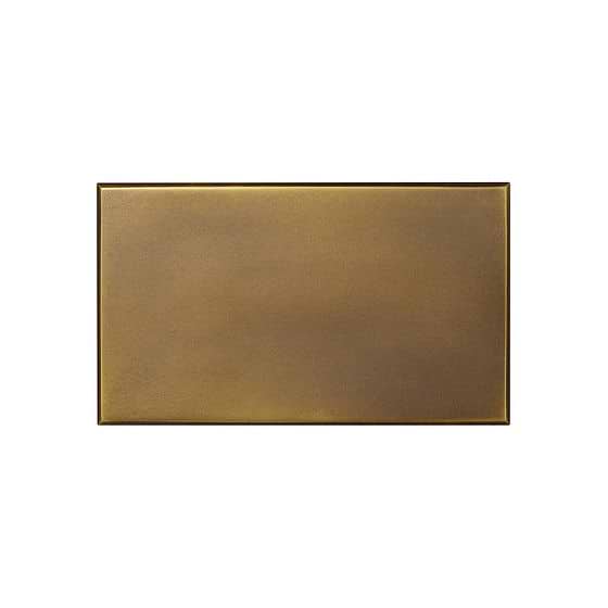 Soho Lighting Aged Brass Double Blank Plate  - The Palaces Collection