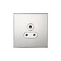 Soho Lighting Nickel 5A Unswitched Socket with White Insert  - The Palaces Collection