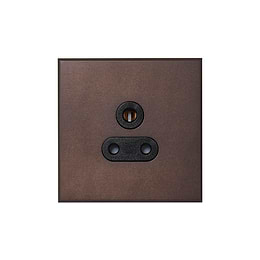 Soho Lighting Heritage Bronze 5A Unswitched Socket with Black Insert  - The Palaces Collection