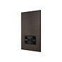 Soho Lighting Heritage Bronze 230V/115V Dual Voltage Shaver Socket with Black Insert  - The Palaces Collection