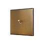 Soho Lighting Aged Brass 1 Gang 20A 2 Way Toggle Switch - The Palaces Collection