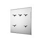 Soho Lighting Nickel 5 Gang 20A 2 Way Retractive Toggle Switch - The Palaces Collection