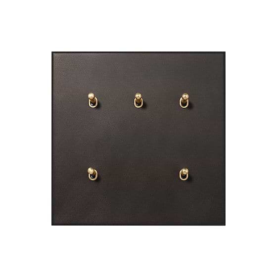 Soho Lighting Heritage Bronze 5 Gang 20A 2 Way Retractive Toggle Switch - The Palaces Collection