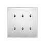 Soho Lighting Nickel 6 Gang 20A 2 Way Retractive Toggle Switch - The Palaces Collection