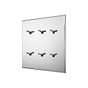 Soho Lighting Nickel 6 Gang 20A 2 Way Retractive Toggle Switch - The Palaces Collection