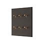 Soho Lighting Heritage Bronze 6 Gang 20A 2 Way Toggle Switch - The Palaces Collection
