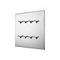 Soho Lighting Nickel 8 Gang 20A 2 Way Retractive Toggle Switch - The Palaces Collection