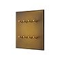 Soho Lighting Aged Brass 8 Gang 20A 2 Way Toggle Switch - The Palaces Collection