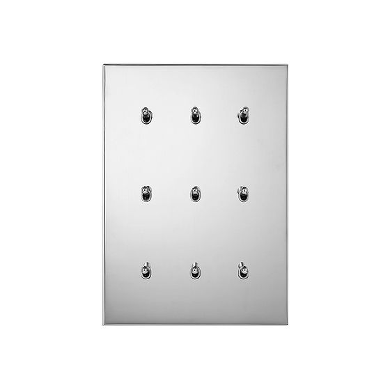 Soho Lighting Nickel 9 Gang 20A 2 Way Toggle Switch - The Palaces Collection
