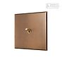 Soho Lighting Aged Brass 1 Gang 2 Way Dimming Toggle Switch - The Palaces Collection
