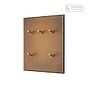 Soho Lighting Aged Brass 5 Gang 2 Way Dimming Toggle Switch - The Palaces Collection