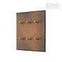 Soho Lighting Aged Brass 6 Gang 2 Way Dimming Toggle Switch - The Palaces Collection