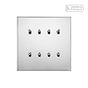 Soho Lighting Nickel 8 Gang 2 Way Dimming Toggle Switch - The Palaces Collection