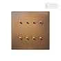 Soho Lighting Aged Brass 8 Gang 2 Way Dimming Toggle Switch - The Palaces Collection
