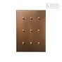 Soho Lighting Aged Brass 9 Gang 2 Way Dimming Toggle Switch - The Palaces Collection