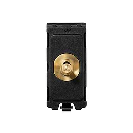 Soho Lighting Brass 20A 2-Way & Off Retractive TM-Grid Toggle Switch Module - The Palaces Collection