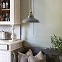 French Grey St Edmund's Painted Pendant Light