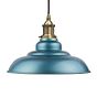 Racing Blue St Edmund's Painted Pendant Light