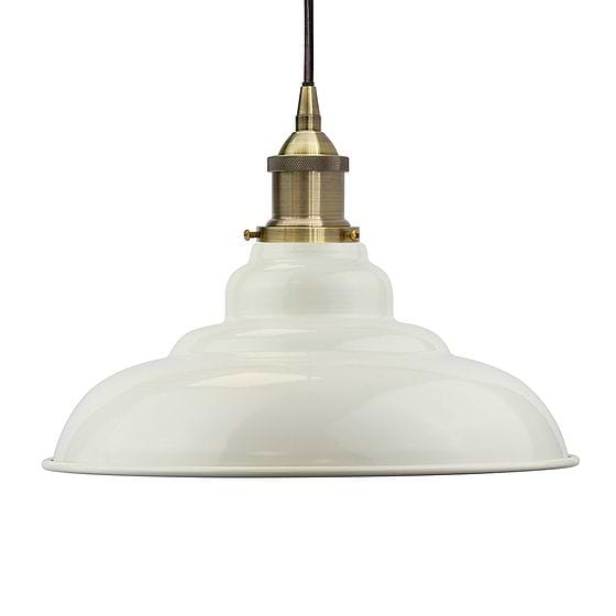 Clay White St Edmund's Painted Pendant Light