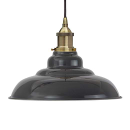 Slate Grey Vintage Pendant Light