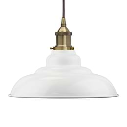 White Vintage Pendant Light