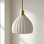 Large Scallop Shell Surf White Pendant Light