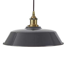 Slate Grey Chancery Painted Pendant Light