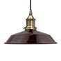 Burgundy Red Small Trinity Metal Painted Pendant Light