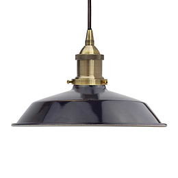 Navy Blue Small Pendant Light