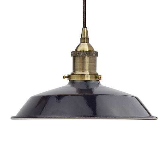 Navy Blue Small Trinity Metal Painted Pendant Light