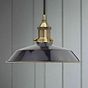 Navy Blue Small Trinity Metal Painted Pendant Light