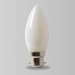 3000K B22 4W Opal Dimmable Candle Bulb