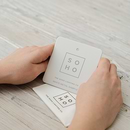 Soho Metal Finish Sample White Metal