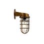 Broadwick Stained Brass IP44 Rated Nautical Bathroom Bulkhead Wall Light - Soho Lighting