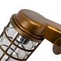 Broadwick Stained Brass IP44 Rated Nautical Bathroom Bulkhead Wall Light - Soho Lighting