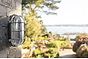 Soho Lighting Flaxman IP65 Outdoor & Bathroom Nickel Bulkhead Wall Light