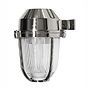 Soho Lighting Hopkin IP65 Outdoor & Bathroom Prismatic Glass Nickel Wall Light